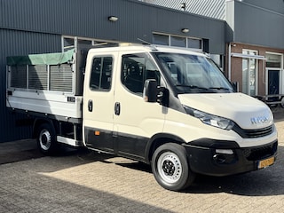 Iveco Daily 35S12D 2.3 345 6-Persoons 3500kg trekgewicht Airco Euro 6 Pick-up Open laadbak Bakwagen 1e eigenaar P-up