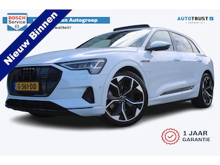 Audi e-Tron 55 quattro advanced S-line | Incl. 12 maanden garantie | Schuif/kantel dak | Cruise control | Stoelverwarming voor + achter | Stuurverwarming | Parkeercamera | Memory seat | Bang & Olufsen audio | 100% dealer onderhouden |