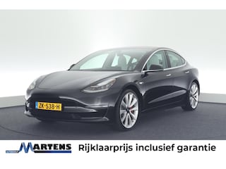 Tesla Model 3 Performance AWD 462pk 75 kWh Wit interieur Navigatie