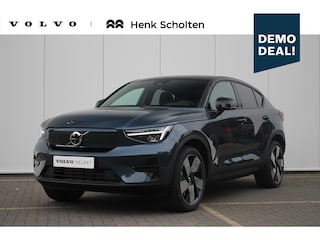 Volvo EC40 Single Motor Extended Range Ultra 82 kWh | Elektrisch bedienbare bestuurdersstoel met geheugen | Verwarmbare voorstoelen + Stuurwiel | Park Assist voor + achter | 360-Camera | Premium Audio by Harman Kardon | Warmtepomp | Adaptieve Cruise Control | Pilot Assist | Glazen panoramisch dak | Extra getint glas achter | Blind Spot Information System | Google Services | 20'' Lichtmetalen wielen |