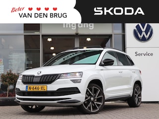 Skoda Karoq 1.5 TSI 150 pk ACT Sportline Business | Panorama Dak | Canton | ACC | Zwenkbare Trekhaak | SmartLink | Stoel + Stuurverwarming | Elektrische Klep | Camera | Navigatie | Voorruit Verwarming |