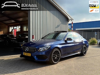 Mercedes-Benz C-klasse 180 AMG pakket |Pano|Leer|Stoelvw|Sfeerverlichting|CarPlay|NAP|Designo|