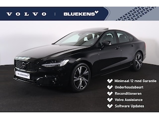 Volvo S90 B5 Ultimate Bright - Luchtvering - IntelliSafe Assist & Surround - 360º Camera - Verwarmde voorstoelen, stuur & achterbank - Parkeersensoren voor & achter - Elektr. bedienb. voorstoelen met geheugen - Head up display - Draadloze tel. lader - Elektr. inklapbare trekhaak - Standkachel - 19' LMV