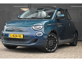 Fiat 500 La Prima 42 kWh 3 Fase | Leder | Stoelverwarming | Full-LED | Climate Control | Achteruitrijcamera | Keyless-Entry | !!
