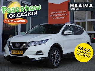 Nissan Qashqai 1.2 N-Connecta | Panoramadak | Trekhaak | Parkeersensoren achter | Camera | Climate control | All season banden | Navigatie | Keyless entry & Start