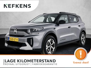 Citroën C3 Aircross Max Hybrid 145pk Automaat | DEMO | Navigatie | Achteruitrijcamera | Climate Control | Cruise Control | Parkeersensoren v+a | Dodehoeksensor | Afwijkende Dakkleur | Bluetooth | Draadloze Apple Carplay / Android Auto | Comfortstoelen | Elektrisch inklapbare spiegels | Led koplampen | Donker getint glas | 17" lichtmetalen velgen |