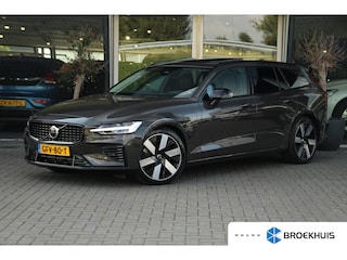 Volvo V60 2.0 T8 Plug-in hybrid AWD Ultra Dark | Head-Up | Panoramadak | Harman Kardon | Trekhaak | Leder | Adaptive Cruise | BLIS | Elek stoelen + geheugen
