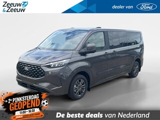 Ford Tourneo Custom 340 L2 Titanium 2.5 PHEV 233 pk | 9-persoons | TE BESTELLEN | Dual-zone airco | Inklapbare trekhaak | Cruise control | Verwarmd stuurwiel | Dubbele schuifdeuren met uitzetruiten | 17" LM velgen