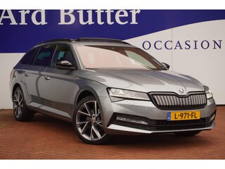 Skoda Superb Combi 1.4 TSI iV Sportline Business+Comf-Pakket+Pano-dak+360-Camera+Vitrual+trekhaak+19"lmv+Function-Pakket+navigatie