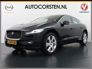 Jaguar I-Pace EV400 400pk SE 90kWh AWD Leer+Elektr. Meridian®-Audio Apple Carplay Android Auto Navi Led-v+a Ecc Camera Cruise Control Keyless Pdc Lmv Led Bordherkenning Elektrische-Achterklep koplampreiniging Lane-Assist App-Connect ECT Voorverwarming/koeling WiFi DigiDash DAB 4WD 1e Eigenaar Origineel Nederlandse Auto € 90.000 nieuw!