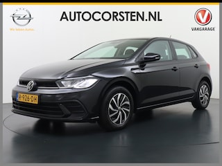 Volkswagen Polo 1.0T 96PK Adaptive Cruise Apple Carplay Android Digital-Cockpit-Pro App-Connect Dual-ECC PDC-a+v Stoel-Verwarmd Navi Life Business Lane-Assist Isofix Voicecommand DAB Front assist ChroomPack. Lmv 2/3Deelbare a-Bank 1e Eigenaar Origineel Nederlandse Auto EURO6 € 25.430 nieuw!