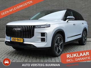 Jaecoo 7 PHEV Exclusive PHEV PRIVATE LEASE € 519,- Automaat, Schuif-Kanteldak, 1500 KG trekgewicht, Navigatie, 19" LM velgen, Elektrische achterklep, Luxe lederen bekleding, 7 jaar garantie