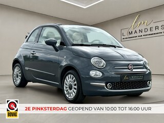 Fiat 500 1.2 Lounge 2019 GRIJS | Cabrio | Navigatie | Airco