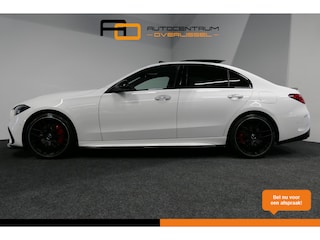 Mercedes-Benz C-klasse 300 e AMG Line / C63S AMG Diffuser / Panamericana Grill / Panoramadak / Massage stoelen / Stoelverwarm- & koeling / Ambienteverlichting Premium / Elektr. verstelbare voorstoelen + memory / Apple Carplay - Android Auto / Head-up Display / Stuurwiel verwarming / Digital Laser Light / Rondomzichtcamera / Lederen bekleding / Dodehoekdetectie / Rode gordels / Night pakket