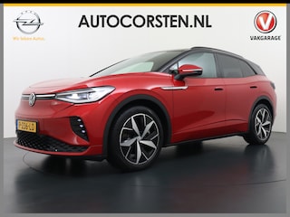 Volkswagen ID.4 GTX 4Motion 300PK (82Kw) 77 kWh PanoDak Warmtepomp 360-Camera 20" Apple Carplay Android Adaptive-Cruise Navi LED-v+a PDC-v+a TwoTone-Dak Dual-Ecc App-Connect Mirror-Link Grootste Accu 0-100 6,3 seconden! AWD All Wheel Drive Assistentiepakket Design-pakket plus. Accu garantie tot 15-04-2030/160.000km laden tot 175kw DC of thuis 11kwh AC per uur. Orig.NLse auto € 58.000 nieuw