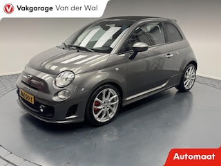 Fiat 500 1.4i T-Jet 140PK Abarth Cabriolet Automaat-Carplay-Clima-Camera-Leder-Lm17''velgen-Parkeersensoren-Xenon