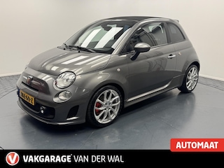 Fiat 500 1.4i T-Jet 140PK Abarth Cabriolet Automaat-Carplay-Clima-Camera-Leder-Lm17''velgen-Parkeersensoren-Xenon