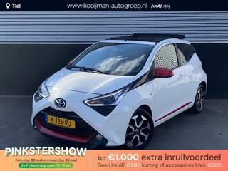 Toyota Aygo 1.0 VVT-i x-joy cabrio Sportieve auto met rode accenten en een Cabriodak! Airconditioning, achteruitrij camera, Apple Carplay/Android Auto, start/stop systeem