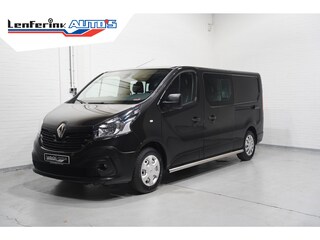 Renault Trafic 1.6 dCi 120 pk Dubbel Cabine 2x Schuifdeur, Navi Airco, Trekhaak, Sidebars, APK 09-2026, 6-Zits