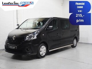 Renault Trafic 1.6 dCi 120 pk Dubbel Cabine 2x Schuifdeur, Navi Airco, Trekhaak, Sidebars, APK 09-2026, 6-Zits