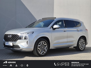 Hyundai Santa Fe 1.6 T-GDI PHEV Plug-in Premium Plus Sky Automaat / Apple Carplay Android Auto / HUD / Trekgewicht 1350 kg / Glazen schuif- en kanteldak / Elektrische achterklep / Rondomzicht camera / Adaptief CC /