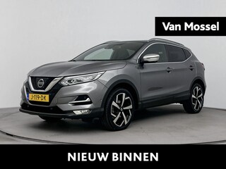 Nissan Qashqai 1.2 Tekna + | 360 Camera | Pano | Trekhaak | Cruise Control | Elekt. stoelen + memory functie | Vol lederen bekleding | Keyless | Climate Control |