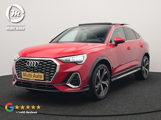 Audi Q3 45 TFSI e S Line Plug In Hybrid 245pk Dealer O.H PHEV | Panodak | Adaptive Cruise | Lederen Sportstoelen Memory & Verwarmd | Sfeerverlichting | Camera | Virtual | Blis | Navigatie | DAB |