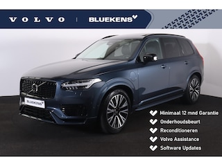 Volvo XC90 T8 Recharge AWD Ultra Dark - Luchtvering - Panorama/schuifdak - IntelliSafe Assist & Surround - 360º Camera - Adaptieve LED koplampen - Verwarmde voorstoelen, stuur & achterbank - Parkeersensoren voor & achter - Elektr. bedienb. voorstoelen met geheugen - Head up display - Draadloze tel. lader - Extra getint glas - Elektr. inklapbare trekhaak - 20' LMV