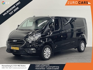 Ford Transit Custom 130pk L2H1 Limited Dubbele cabine Automaat Navi Airco 2 Schuifdeuren Trekhaak PDC Carplay DAB