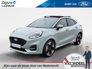 Ford Puma 1.0 EcoBoost Hybrid ST-Line X | Verwachte Levertijd 3 Weken | Prijs Inclusief 5000 Euro Ford Voordeel | Elektrisch te Openen Panoramadak | Matrix LED Koplampen | Adaptieve Cruise Control | 360 Graden Camera | Dodehoek Detectie | Verwarmbare Voorstoelen | Verwarmbare Voorruit