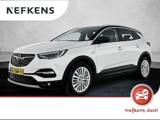 Opel Grandland X 1.2 Innovation 130pk | Elektrisch Verstelbare Bestuurdersstoel | Lederen Bekleding | Navigatie | Climate Control | Cruise Control | Camera Voor + Achter | Dodehoek Detectie | Verwarmbare/Verkoelbare Voorstoelen | Verwarmbaar Stuur | Trekhaak | Keyless Entry/Start | 18" Lichtmetalen Velgen | Apple Carplay/Android Auto |