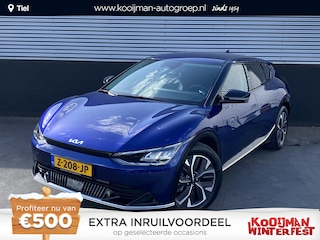Kia EV6 Plus 77.4 kWh Trekhaak 13-polig, stoel ventilatie, stuur- & stoelverwarming, achterbank verwarmd, parkeersensoren, adaptieve cruise control, navigatie Apple CarPlay/Android Auto