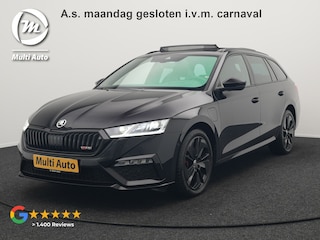 Skoda Octavia 1.4 TSI RS iV Plug In Hybrid 245pk Dealer O.H. PHEV | Panodak | Head Up | Adaptive Cruise | Apple Carplay | Canton Audio | Crystal LED | RS Sportstoelen Verwarmd | Keyless | Front & Lane Assist | Sportstuur Verwarmd | Navigatie | DAB |