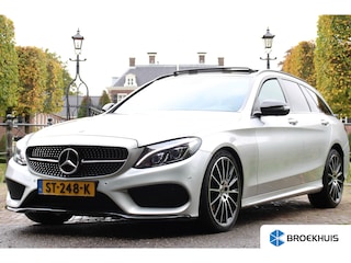 Mercedes-Benz C-klasse Estate 180CDI AMG PLUS UPGRADE | NL-AUTO! | FULL OPTION! | PANODAK | LEDER COMFORT | MEMORY SEATS | BURMESTER | STOELVERWARMING | CAMERA | NAVI | CLIMA | CRUISE | PARK SENS V+A | PERFECTE STAAT!!