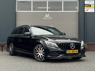 Mercedes-Benz C-klasse Estate 350 e/279pk|2015|Leder|NAP|360|Burmester|Klep|Stoelverw.|Lane assist|Elektr kofferklep|20" LMV