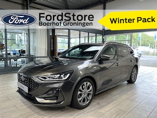 Ford Focus Wagon EcoBoost Hybrid 125 pk ST Line | Winter Pack | 4 seiz. banden | Navi | Clima | Cruise | Dr. loos Apple Carplay