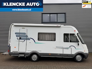 Fiat 230 Hymer B 544 Airconditioning Cruise ctrl Trekhaak KEURIGE STAAT Hefbed 6-persoons NIEUWE APK