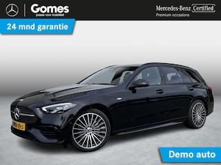 Mercedes-Benz C-klasse Estate 300 e Business Solution AMG | Panoramadak | Night Pakket | Winter Pakket | 360° Camera | DISTRONIC Afstandsassistent | Dodehoekassistent | Elektrisch Verstelbare Stoelen + Memory | Apple CarPlay | Android Auto | Stuurverwarming