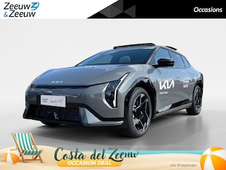 Kia EV4 Fastback GT-PlusLine 81.4 kWh | Schuif/kanteldak | Lederen bekleding | 360 Graden camera | Head up display | Elektrische achterklep | Elektrische stoel verstelling met geheugen | Stoel verwarming + ventilatie voor | Dodehoek camera | Draadloze oplader | DEMO