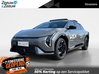 Kia EV4 Fastback GT-PlusLine 81.4 kWh | Schuif/kanteldak | Lederen bekleding | 360 Graden camera | Head up display | Elektrische achterklep | Elektrische stoel verstelling met geheugen | Stoel verwarming + ventilatie voor | Dodehoek camera | Draadloze oplader | DEMO