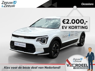 Kia Niro EV Light Edition 64.8 kWh | Accu = 100% | Navi | Climate & (adaptieve) cruise control | Apple Carplay & Andorid auto | Metallic lak | Fabrieksgarantie t/m 25-02-2031 + 3x 1 jaar* | NAP