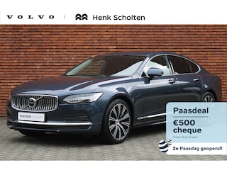 Volvo S90 T8 AWD Inscription Standkachel | Harman/Kardon Audiosysteem | 19" Lichtmetalen Velgen | Stoelverwarming Voor en Achter | Stuurwielverwarming | Trekhaak Semi-Elektrisch | Adaptieve Full-LED Koplampen | Lederbekleed Dashboard | Parkeersensoren Voor en Achter | Parkeercamera Achter | Keyless Entry |