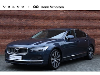 Volvo S90 T8 AWD Inscription Standkachel | Harman/Kardon Audiosysteem | 19" Lichtmetalen Velgen | Stoelverwarming Voor en Achter | Stuurwielverwarming | Trekhaak Semi-Elektrisch | Adaptieve Full-LED Koplampen |  Lederbekleed Dashboard | Parkeersensoren Voor en Achter | Parkeercamera Achter | Keyless Entry |