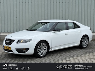 Saab 9-5 2.0T BioPower Linear / Origineel Nederlands geleverd / Lage kilometerstand met NAP / Lederen bekleding / Goed onderhouden / Afneembare trekhaak / Keyless / Parkeersensoren /