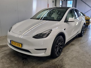 Tesla Model Y Long-Range AWD 351pk 75 kWh [ TREKHAAK+FSD+WIT LEDER+20" LMV+PREMIUM AUDIO ]