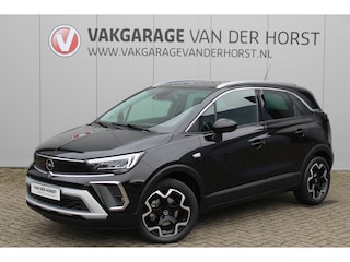 Opel Crossland 1.2 Turbo Elegance Mooie en luxe hoogzitter met weinig km's ! Volautm. airco dual, cruise control, camera, comfortstoelen, metallic lak,  LM wielen, navigatie, telefoonvoorb., LED verlichting  etc.