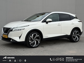 Nissan Qashqai 1.5 e-Power Tekna Plus / All Season banden / Lederen bekleding met massagefunctie / Head-up Display / Elektrische kofferbak / Panoramadak /