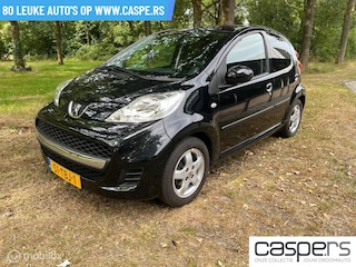 Peugeot 107 1.0-12V Black & Silver - AIRCO - 5D - APK 09/26