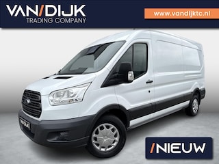 Ford Transit 350 2.0 TDCI L3H2 Trend ✓RWD ✓Navigatie ✓Camera ✓Cruise ✓2800KG Trekg. ✓Airco ✓Parkeersensoren ✓Trekhaak