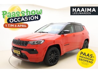Jeep Compass 4xe 240 Plug-in Hybrid Electric S Automaat | Lederen bekleding | Navigatie | Stoel & Stuurverwarming | Climate control | Zwart dak | Extra getint glas | Parkeersensoren